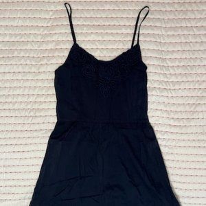 Navy A-line Dress